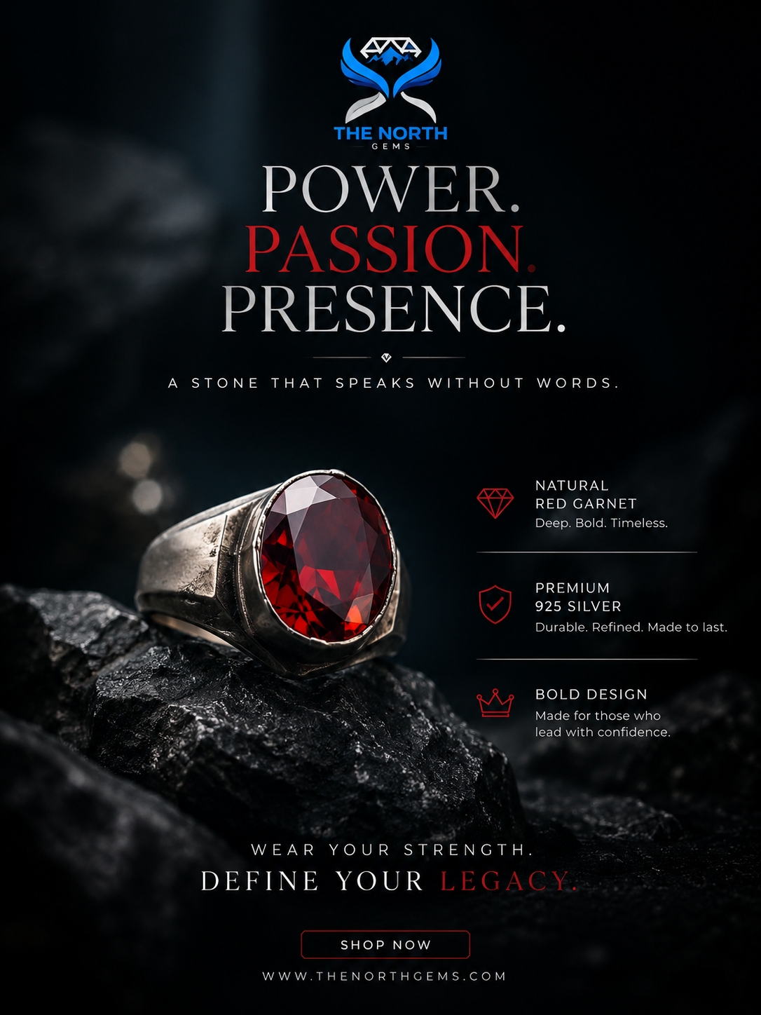 thenorthgems - ring Ruby ring - Image 1